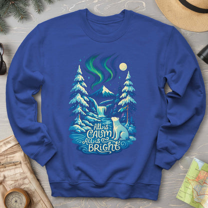 All Is Calm Northern Lights Sweatshirt