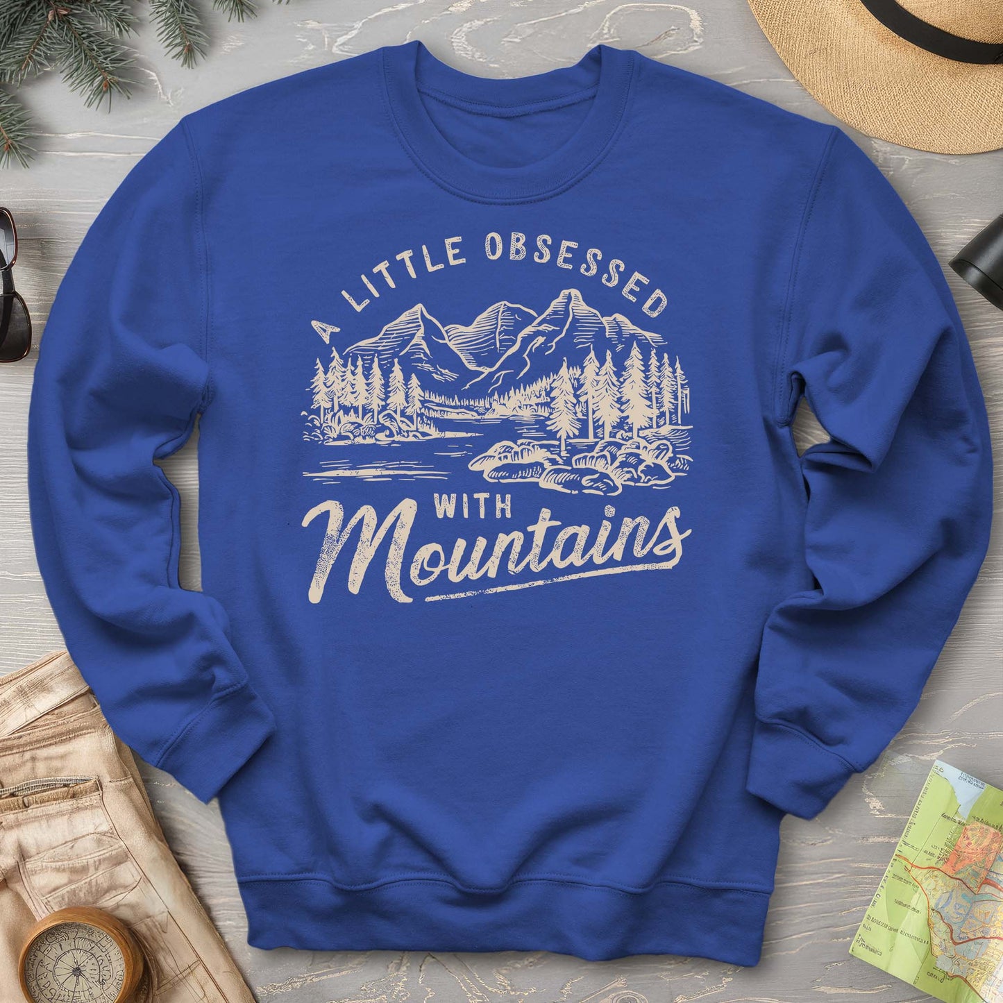 "A Little Obsessed with Mountains" Sweatshirt
