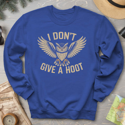 I Don't Give a Hoot "Vintage Owl" Sweatshirt