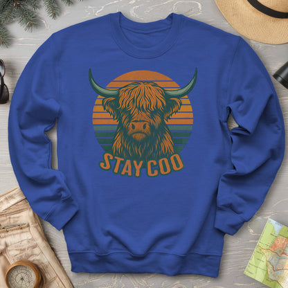 Highland Cow "Stay Coo" Sweatshirt