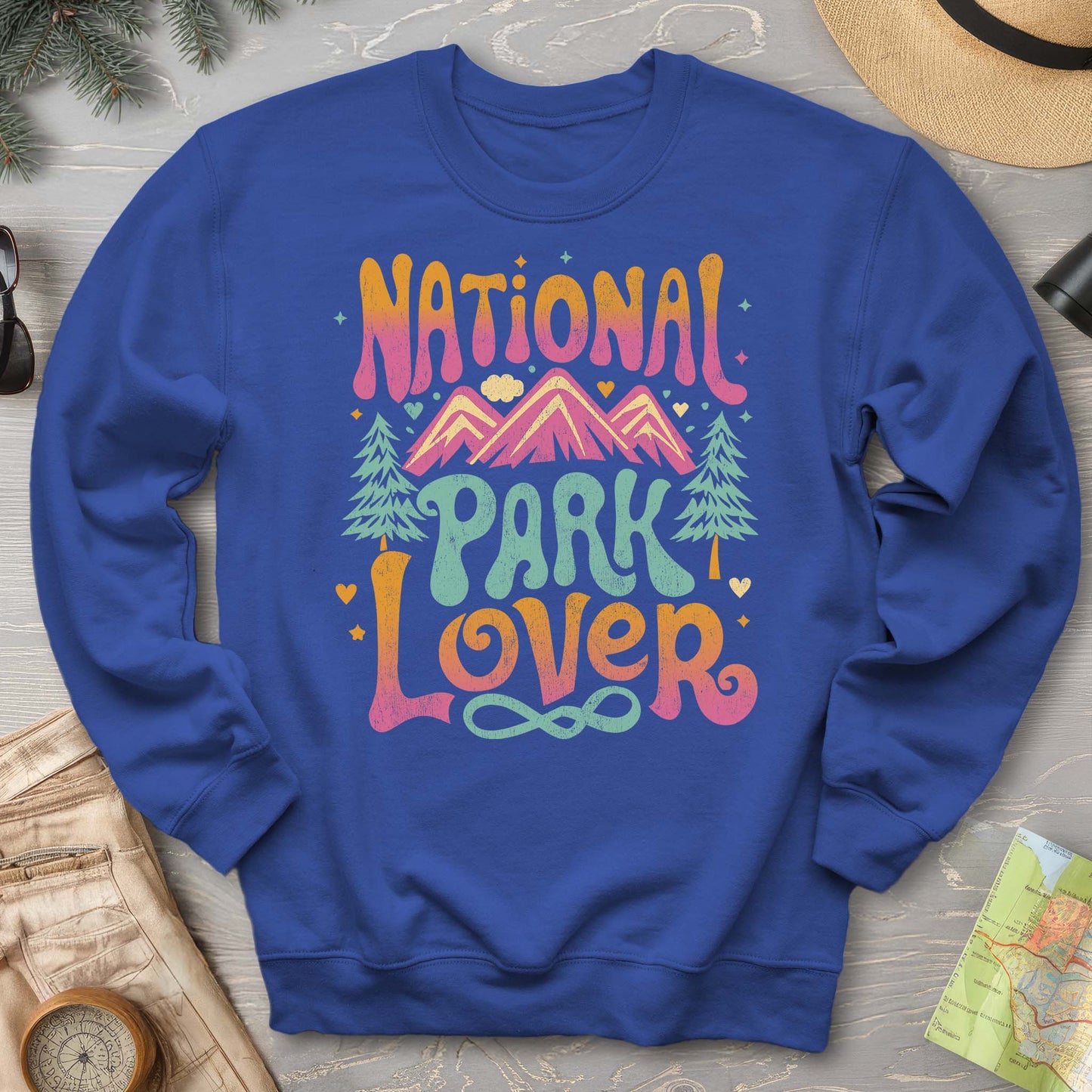 National Park Lover "Groovy Color" Sweatshirt