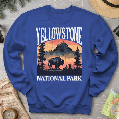 Yellowstone National Park Buffalo "Big and Bold" Sweatshirt