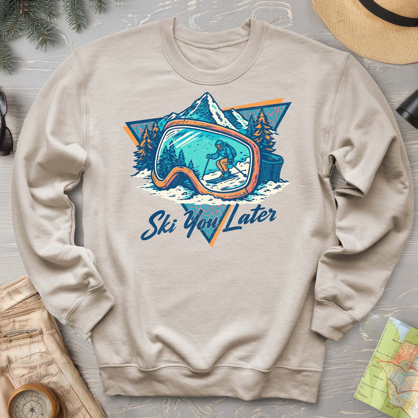 Ski You Later Retro 1980's Sweatshirt