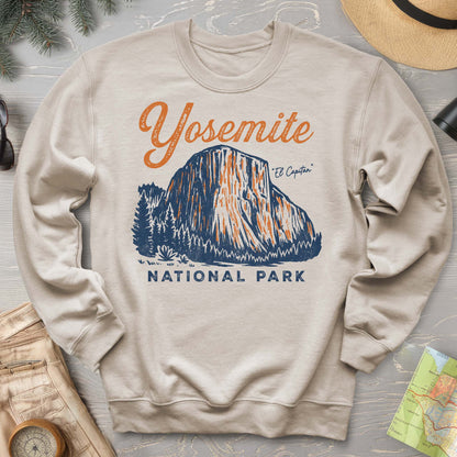 Yosemite El Capitan Vintage Sketch Sweatshirt