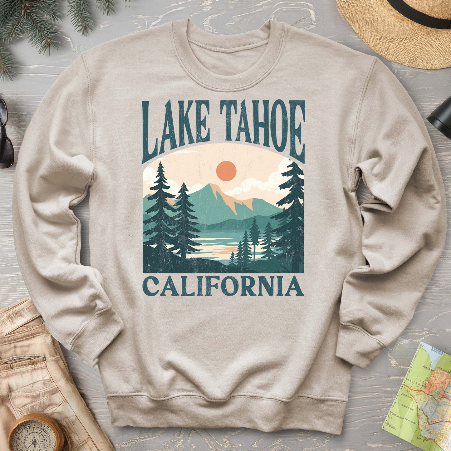 Lake Tahoe California "Big and Bold" Sweatshirt