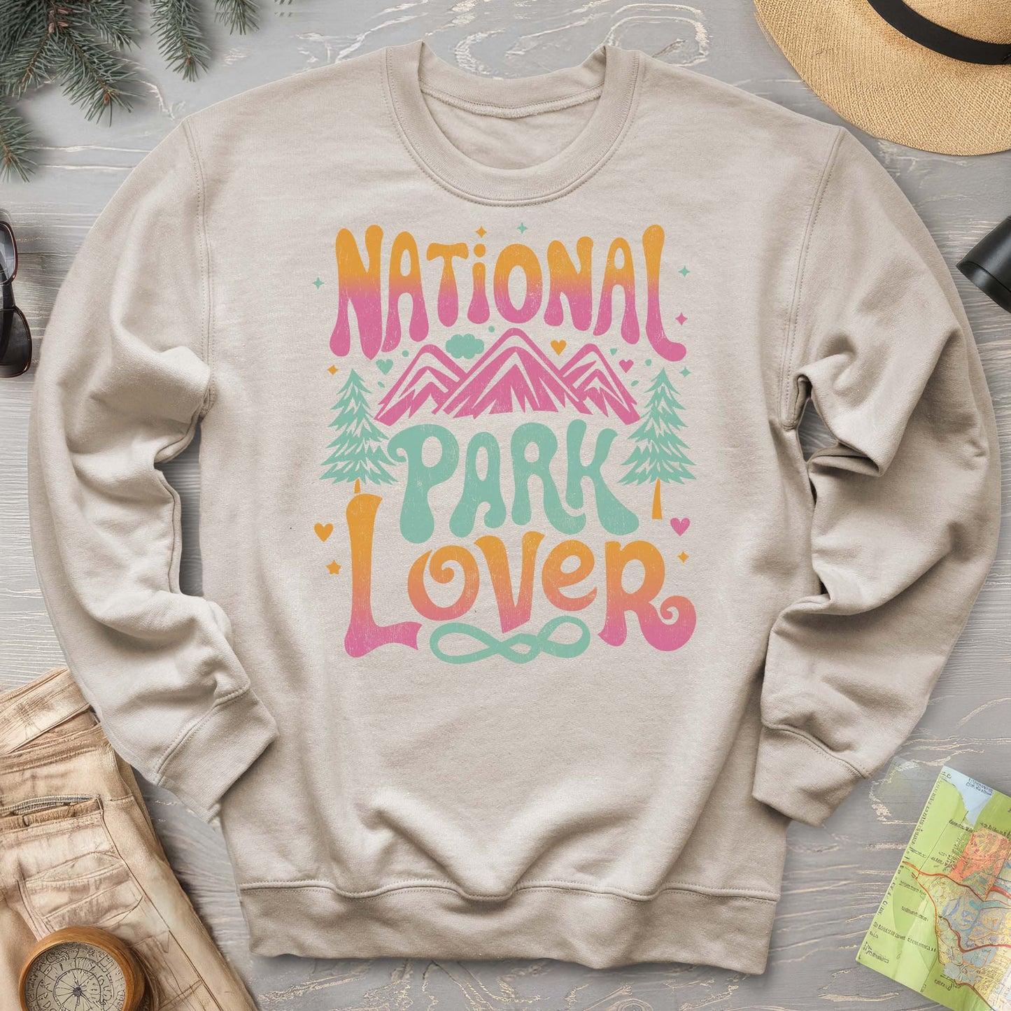National Park Lover "Groovy Color" Sweatshirt