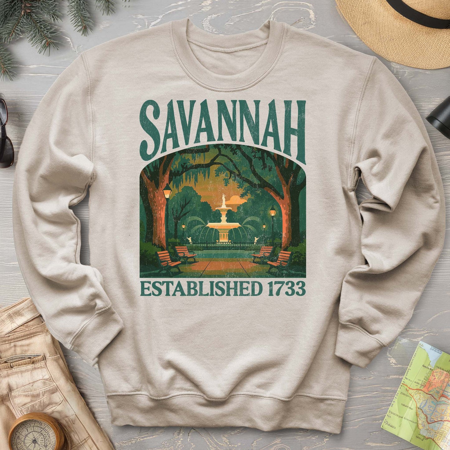 Savannah Georgia "Big and Bold" Sweatshirt