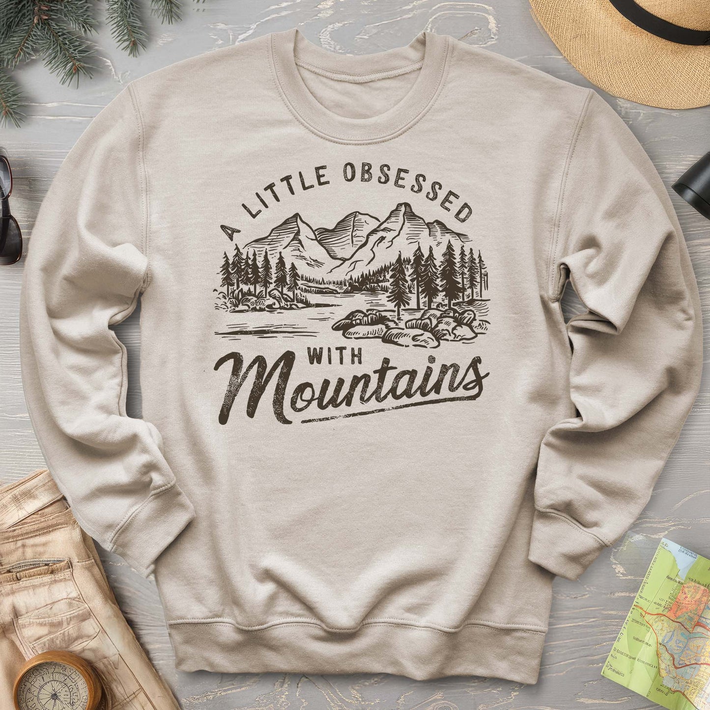 "A Little Obsessed with Mountains" Sweatshirt