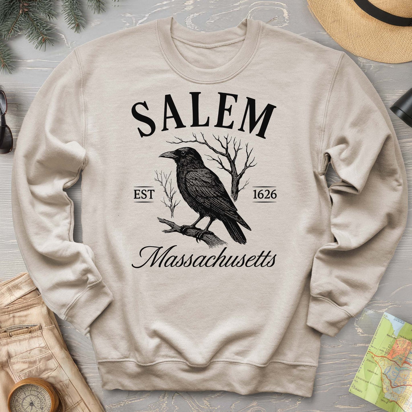 Salem Massachusetts Raven Sweatshirt