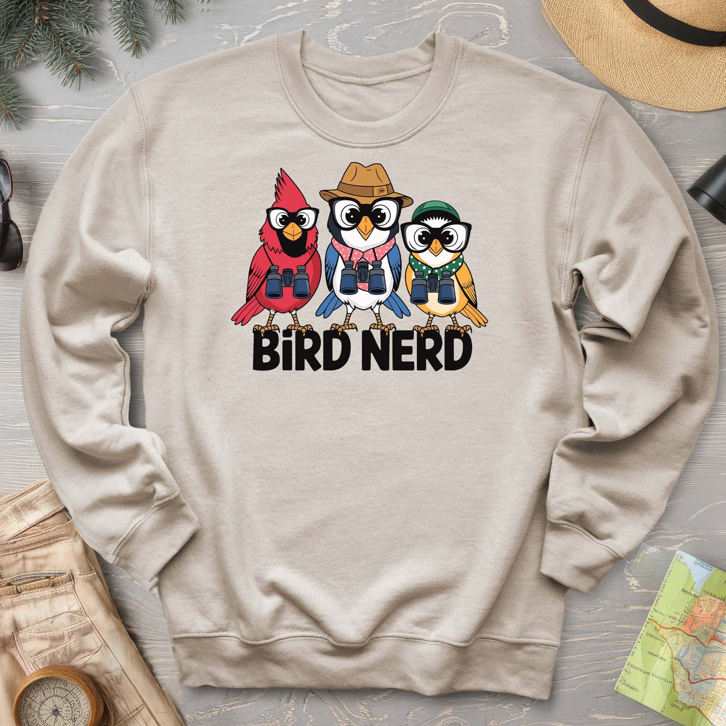Bird Nerd "Birding Birds" Sweatshirt