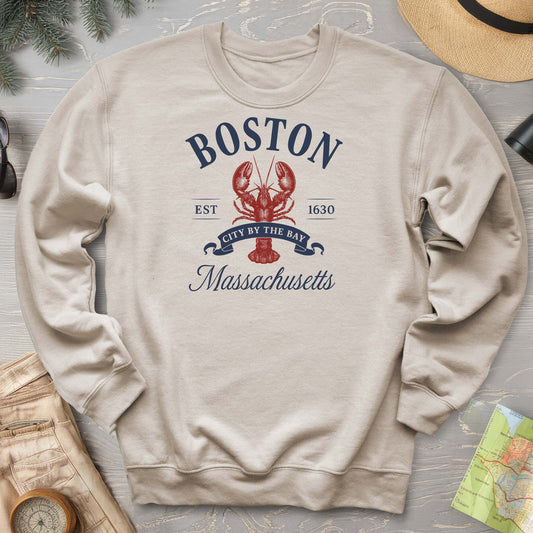 Boston City By the Bay Lobster Sweatshirt