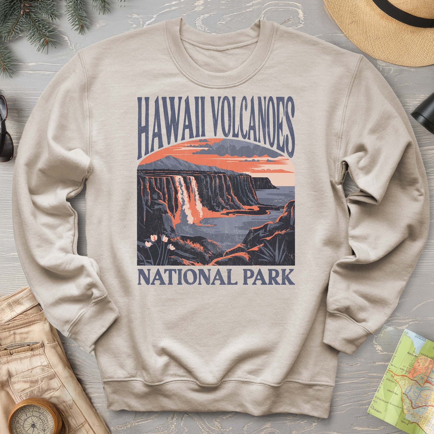 Hawaii Volcanoes National Park "Big and Bold" Sweatshirt