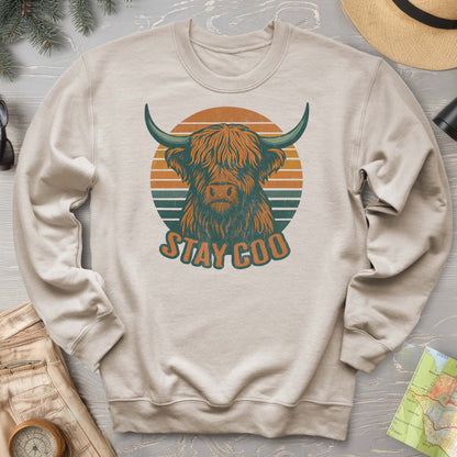 Highland Cow "Stay Coo" Sweatshirt