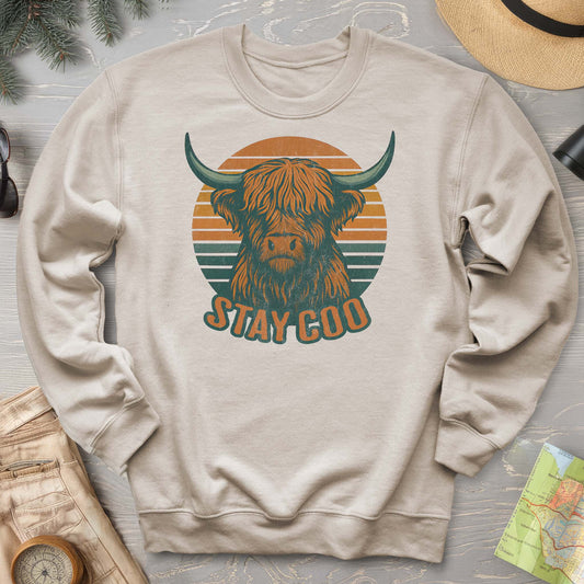 Highland Cow "Stay Coo" Sweatshirt