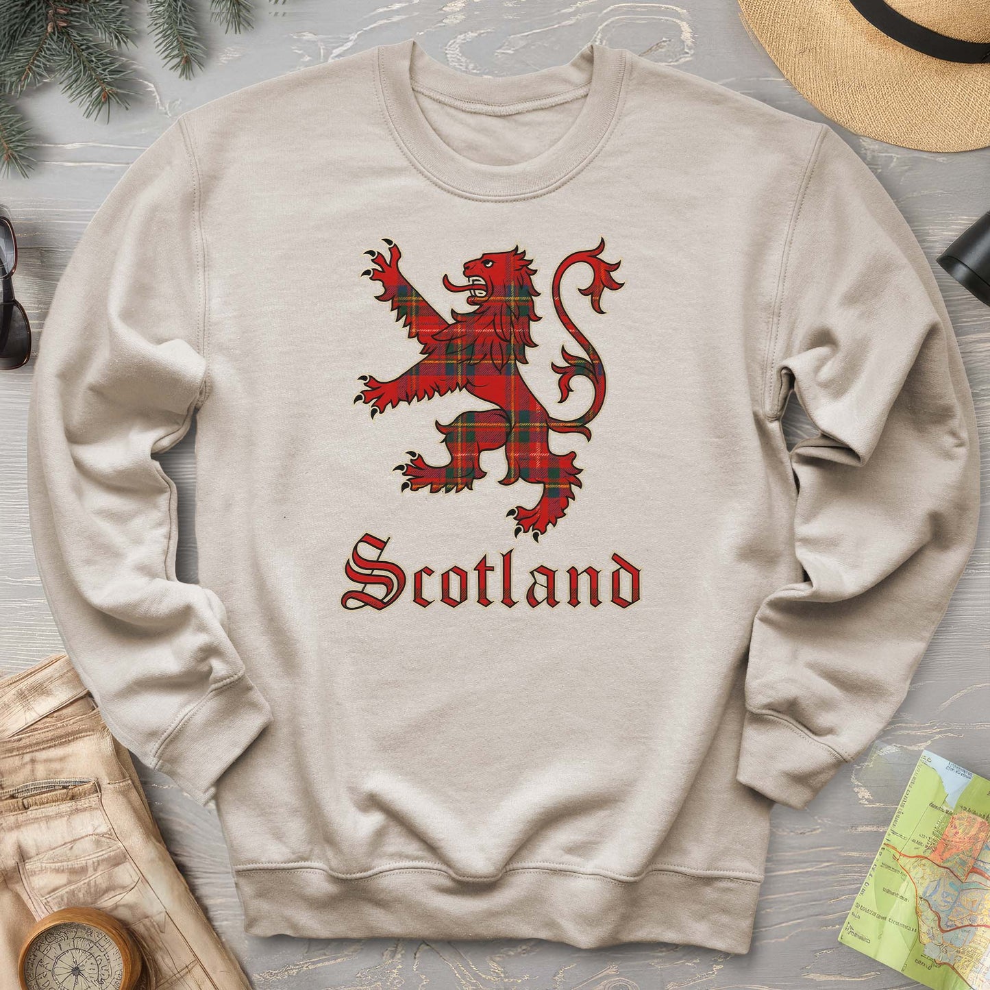 Scotland Tartan Lion Sweatshirt