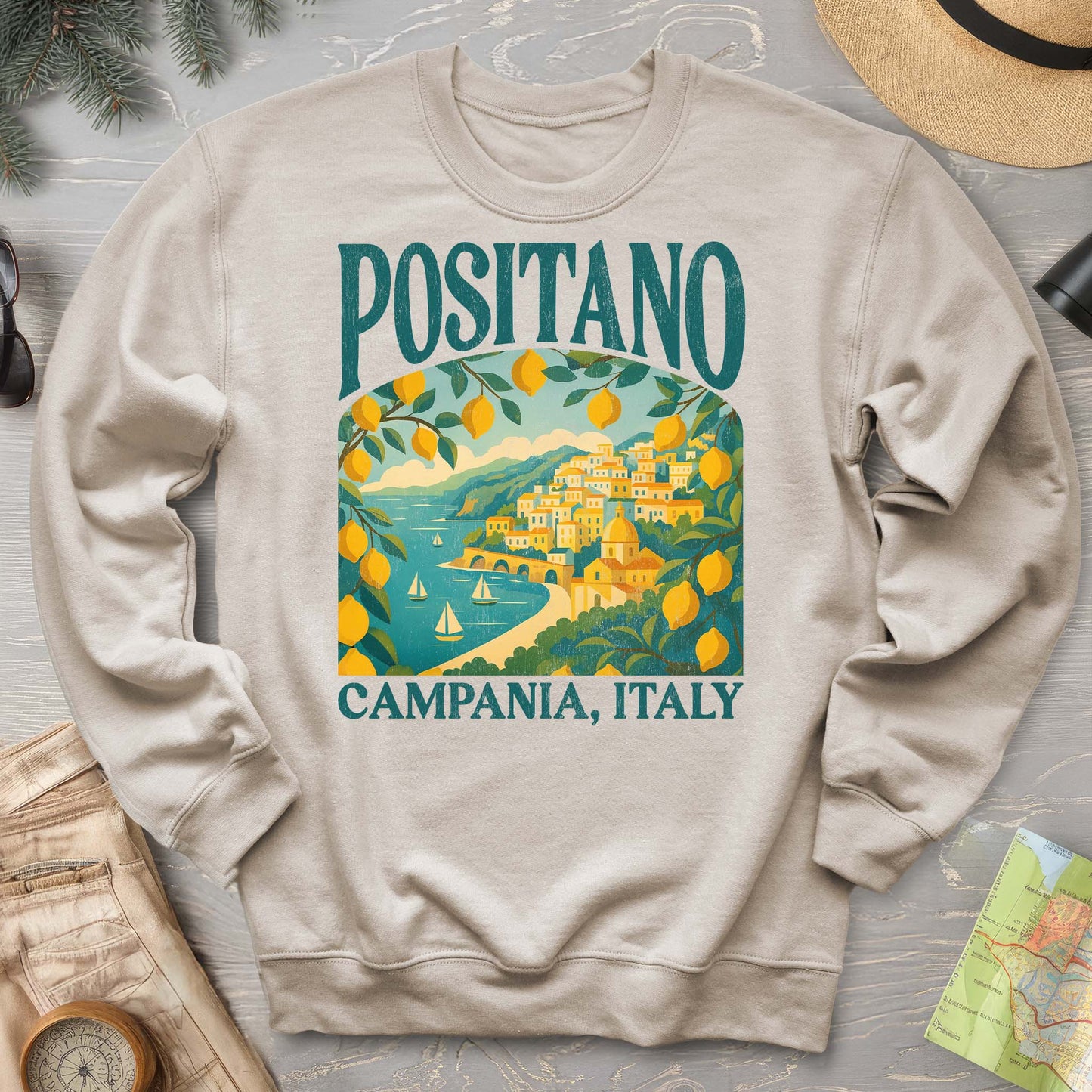 Positano Italy "Big and Bold" Sweatshirt