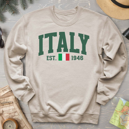 Italy Varsity Flag Sweatshirt