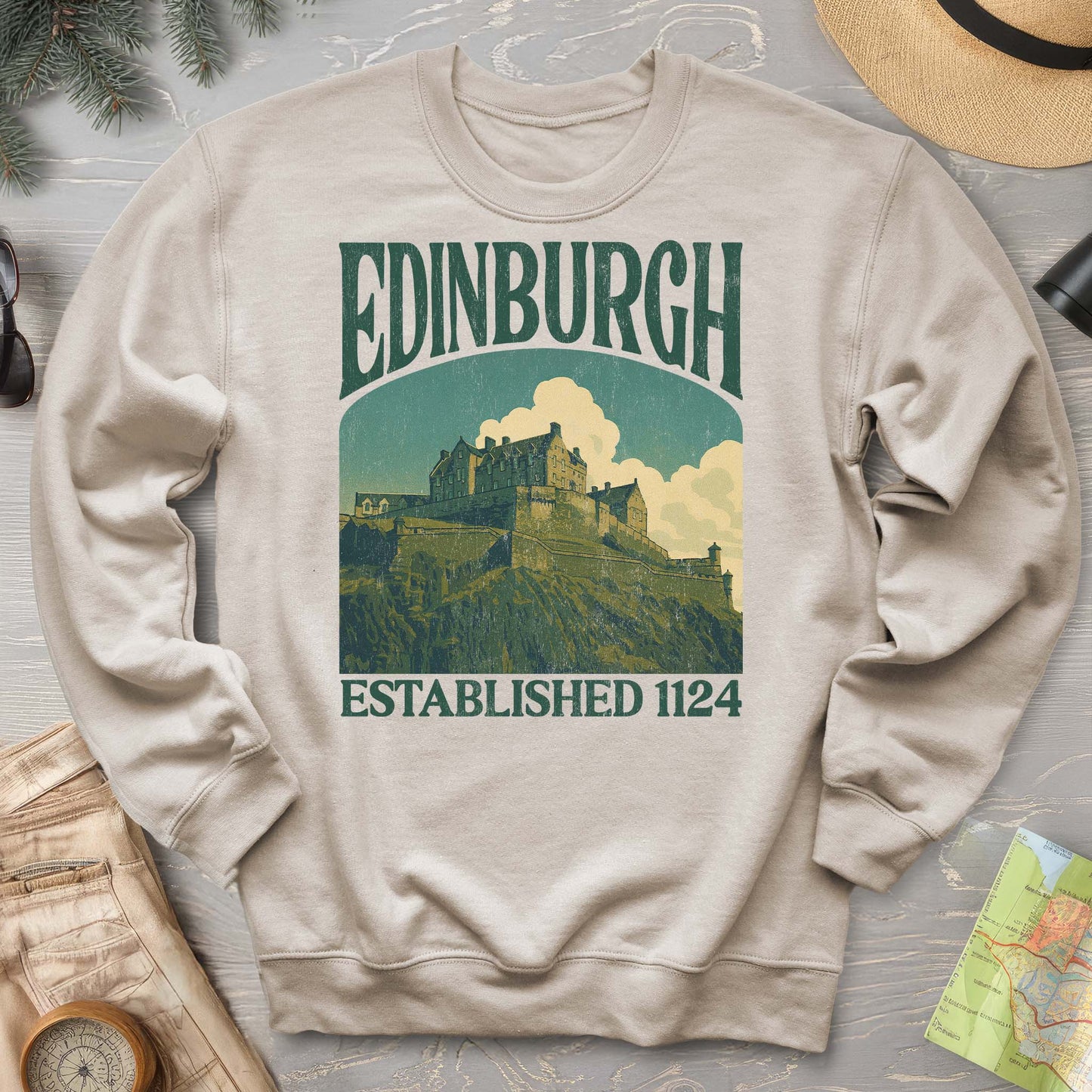 Edinburgh Scotland "Big and Bold" Sweatshirt