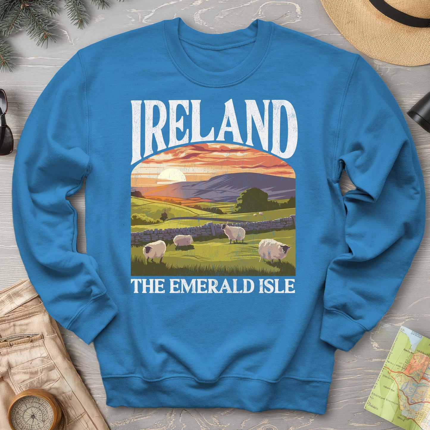 Ireland The Emerald Isle "Big and Bold" Sweatshirt