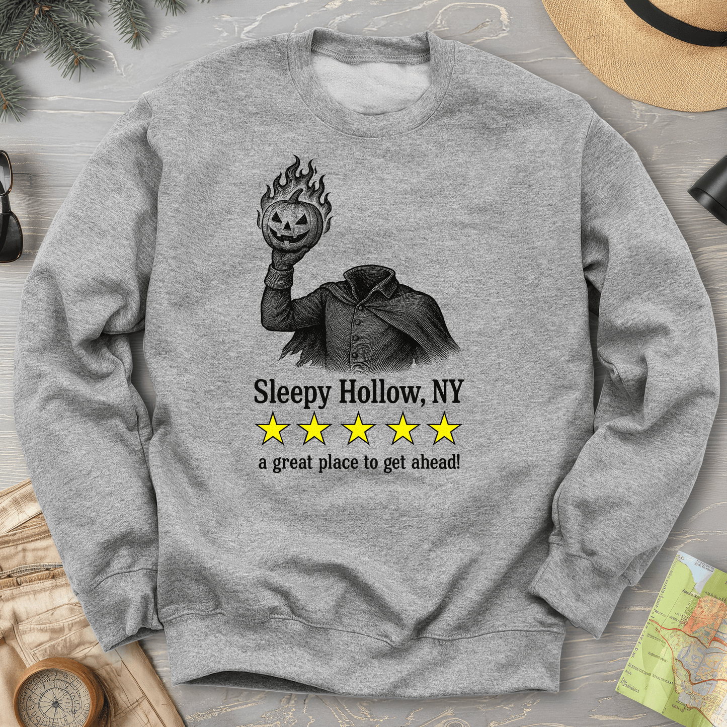 Sleepy Hollow NY "5 Star Review" Sweatshirt