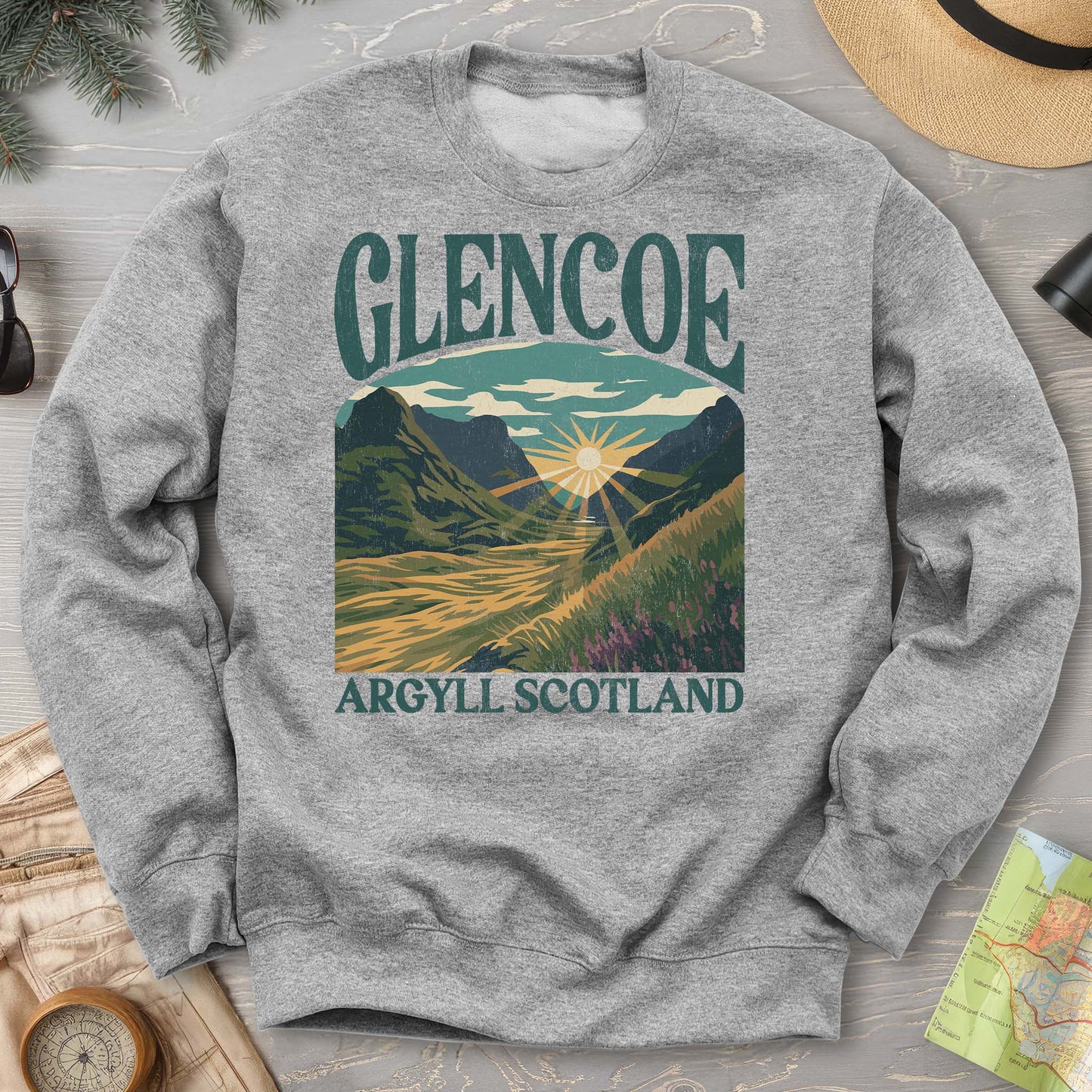 Glencoe Scotland "Big & Bold" Sweatshirt