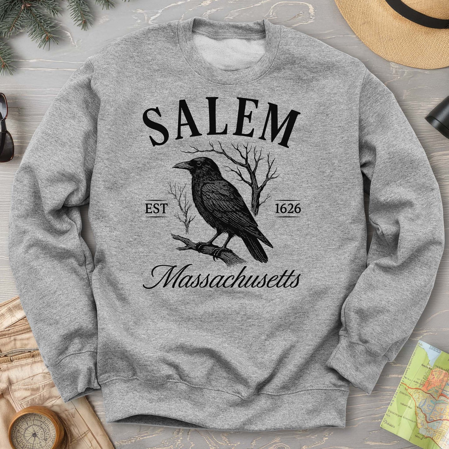 Salem Massachusetts Raven Sweatshirt