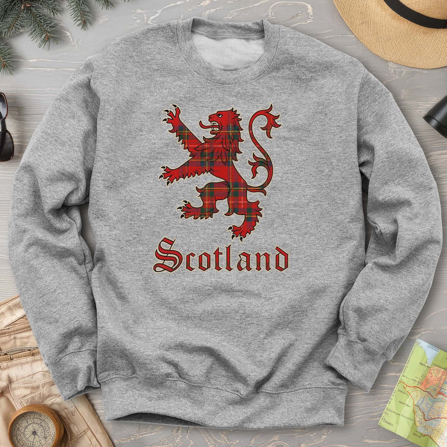 Scotland Tartan Lion Sweatshirt