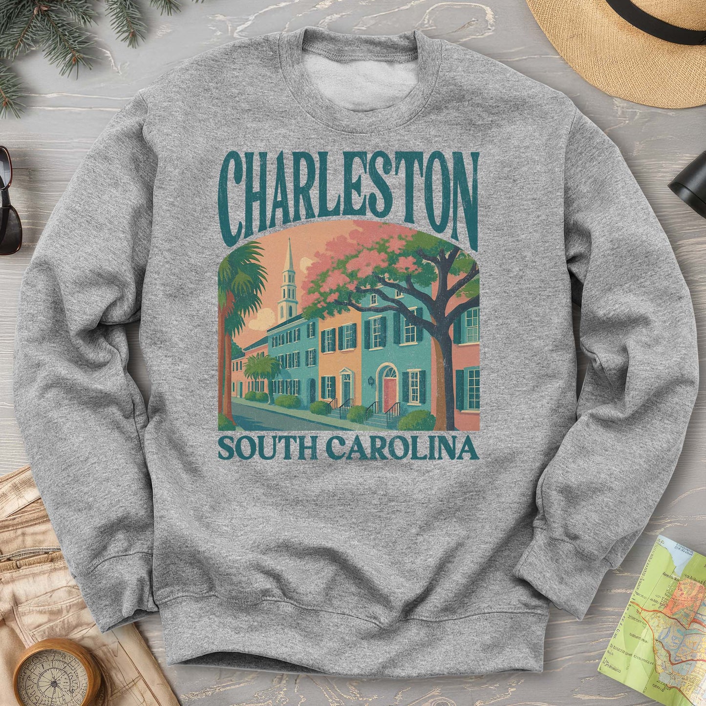 Charleston South Carolina "Big and Bold" Sweatshirt