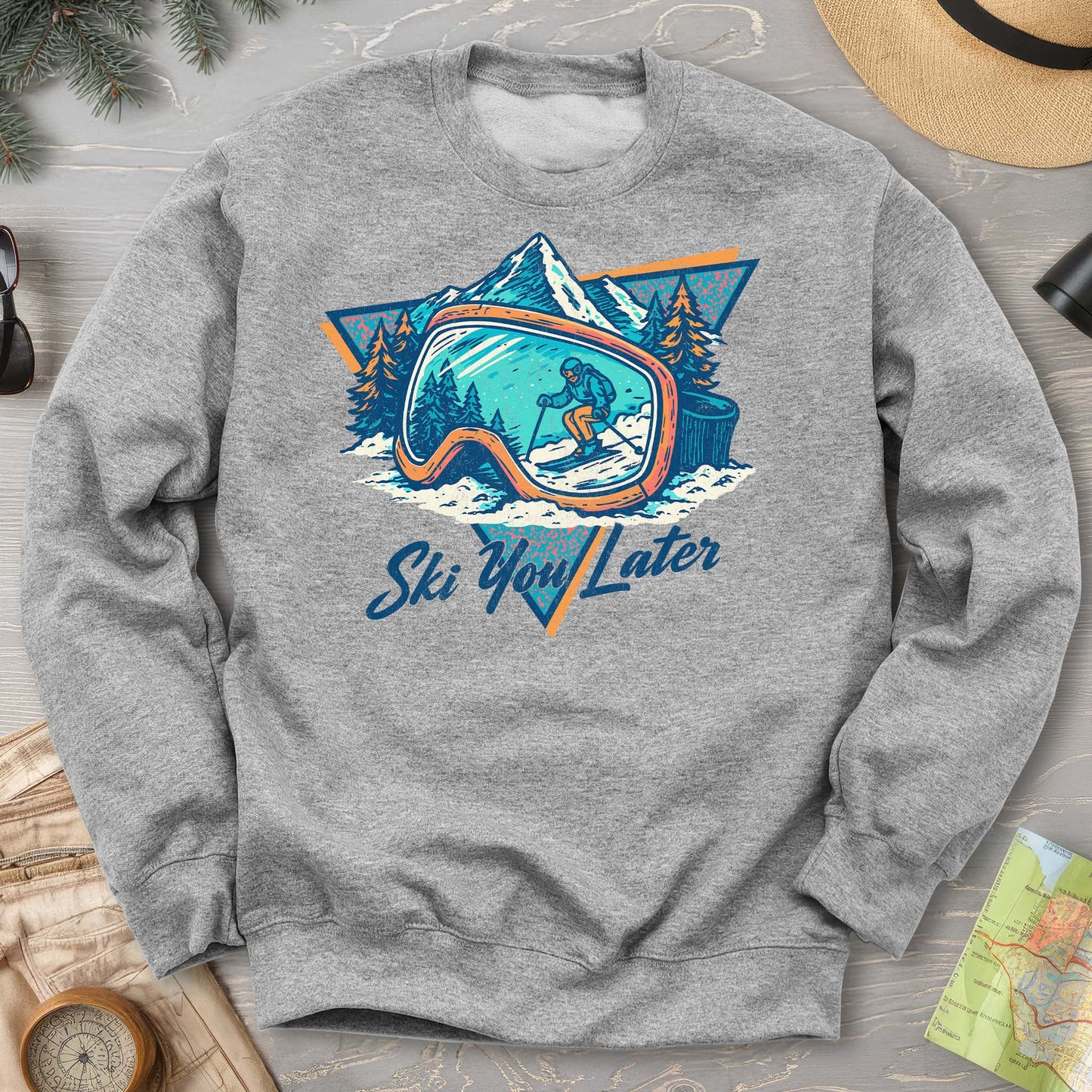 Ski You Later Retro 1980's Sweatshirt