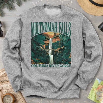Multnomah Falls Oregon "Big and Bold" Sweatshirt