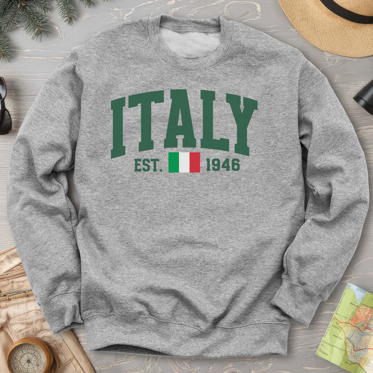 Italy Varsity Flag Sweatshirt