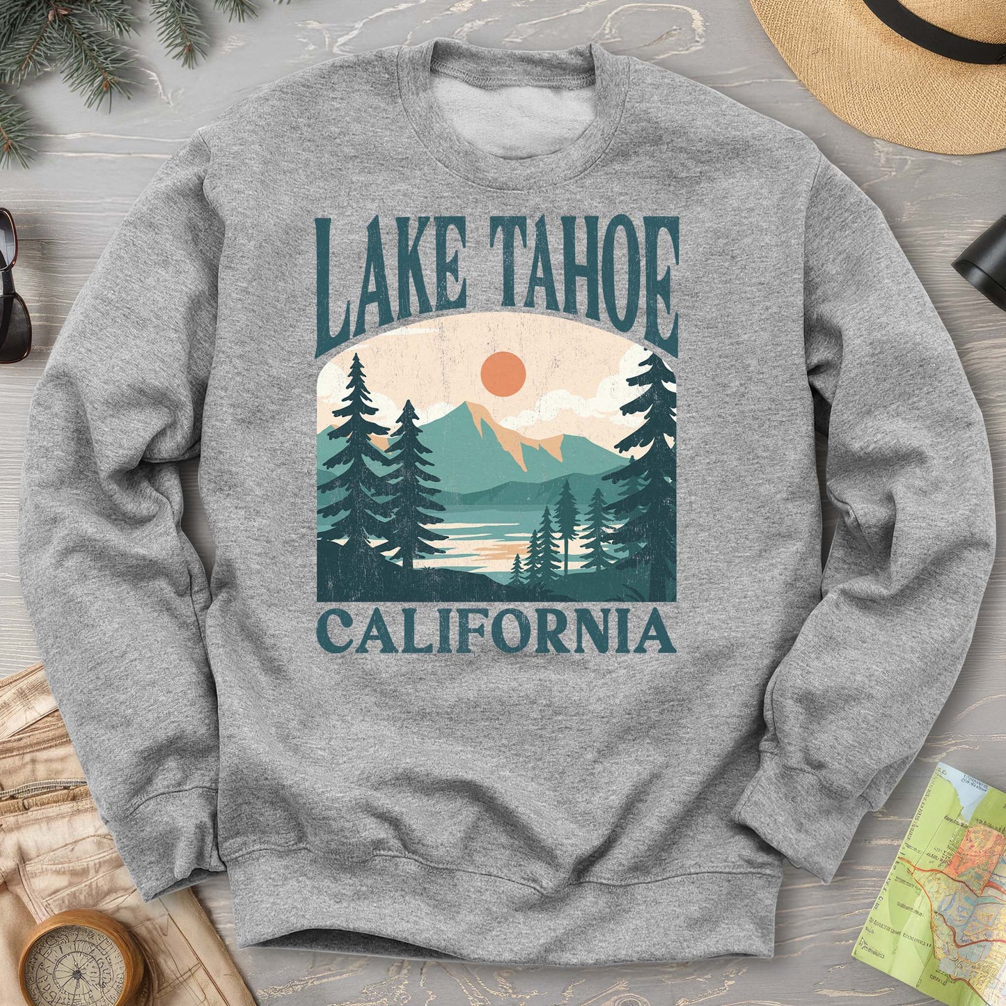 Lake Tahoe California "Big and Bold" Sweatshirt