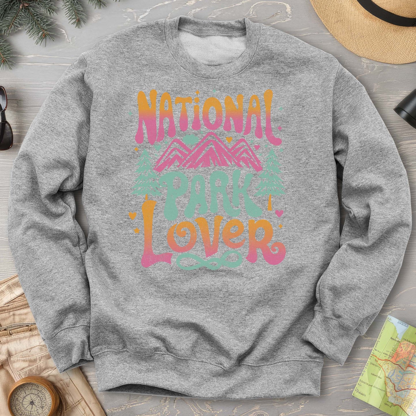 National Park Lover "Groovy Color" Sweatshirt