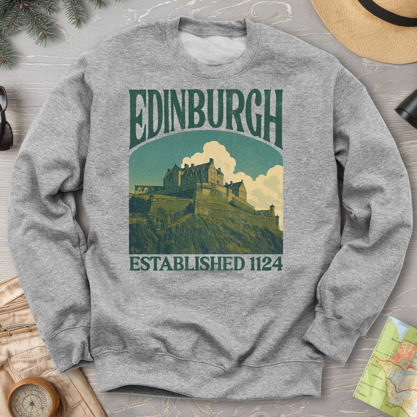 Edinburgh Scotland "Big and Bold" Sweatshirt