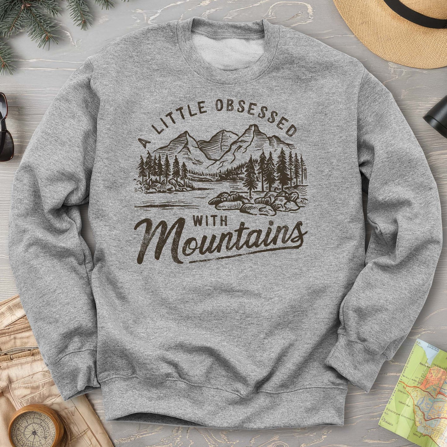 "A Little Obsessed with Mountains" Sweatshirt