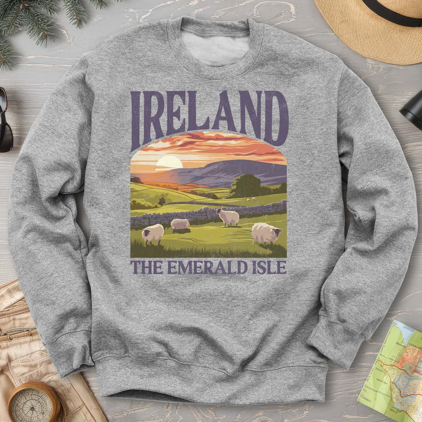 Ireland The Emerald Isle "Big and Bold" Sweatshirt