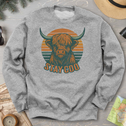 Highland Cow "Stay Coo" Sweatshirt