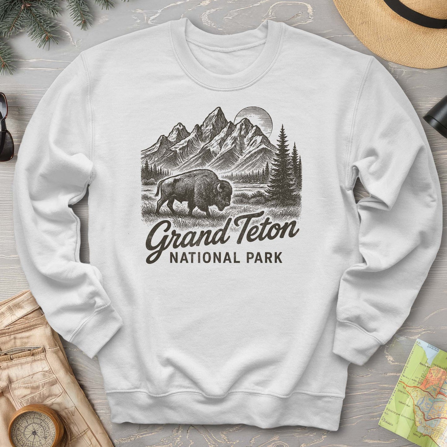 Grand Teton "Vintage Sketch" Sweatshirt