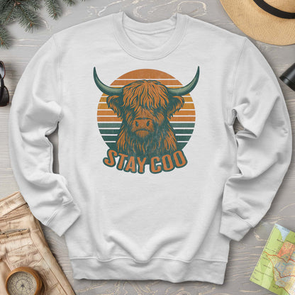 Highland Cow "Stay Coo" Sweatshirt