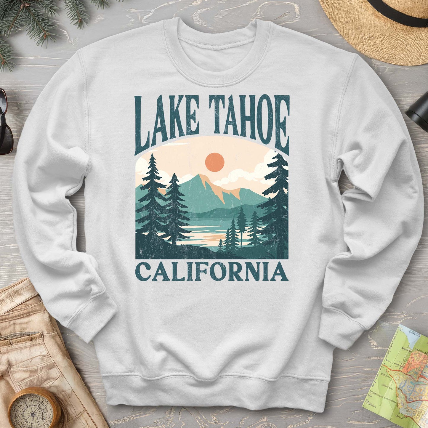 Lake Tahoe California "Big and Bold" Sweatshirt