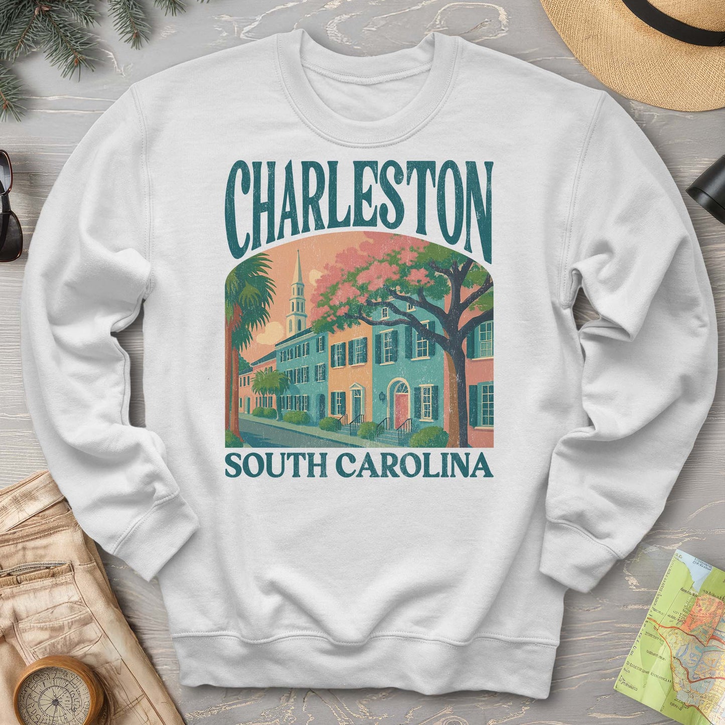 Charleston South Carolina "Big and Bold" Sweatshirt