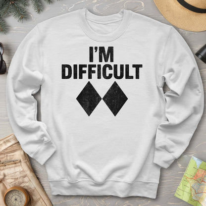 I'm Difficult "Black Diamond" Ski Sweatshirt