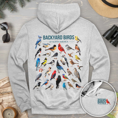 Backyard Birds Front/Back Print Hoodie