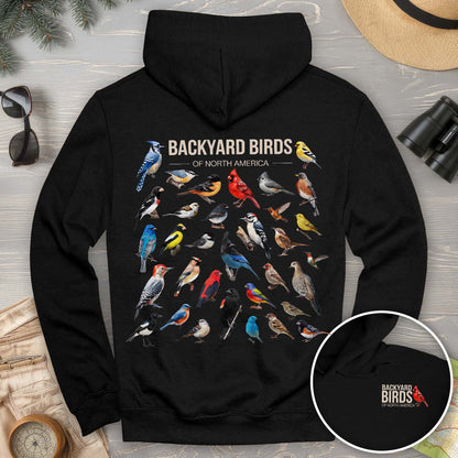 Backyard Birds Front/Back Print Hoodie