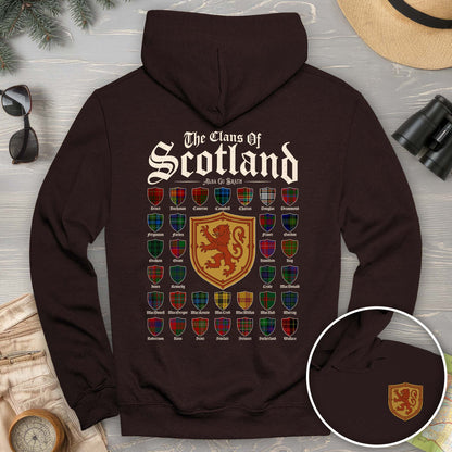 Clans of Scotland "Tartans"Front/Back Print Hoodie