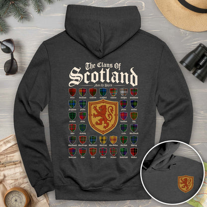 Clans of Scotland "Tartans"Front/Back Print Hoodie