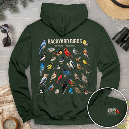 Backyard Birds Front/Back Print Hoodie