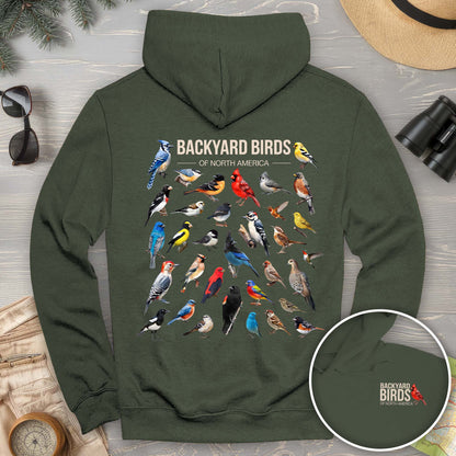 Backyard Birds Front/Back Print Hoodie