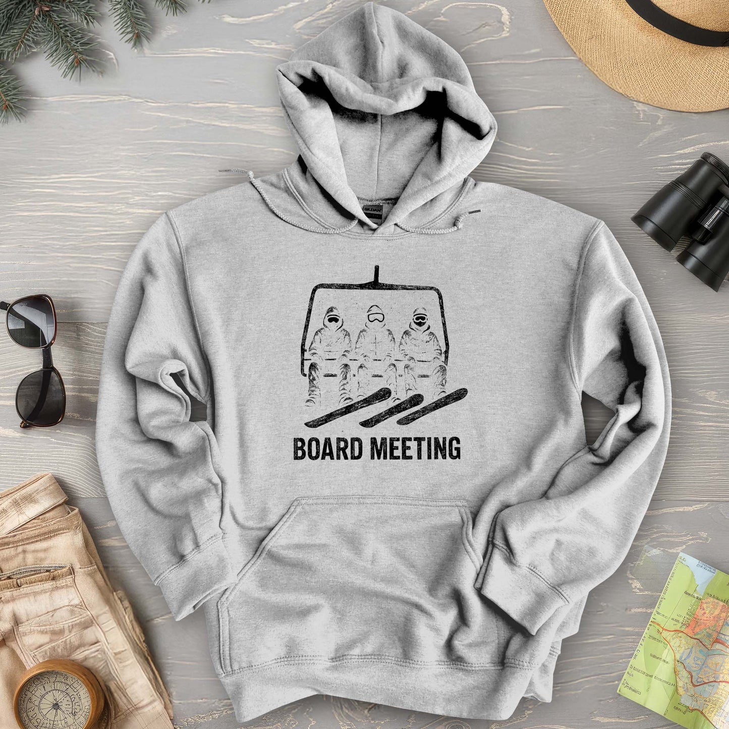 Bargain Bin Overstock! Snowboard "Board Meeting" Hoodie