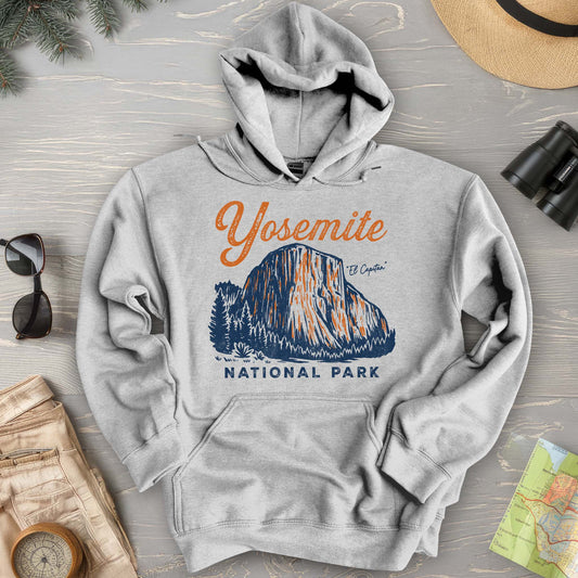 Yosemite El Capitan Vintage Sketch Hoodie